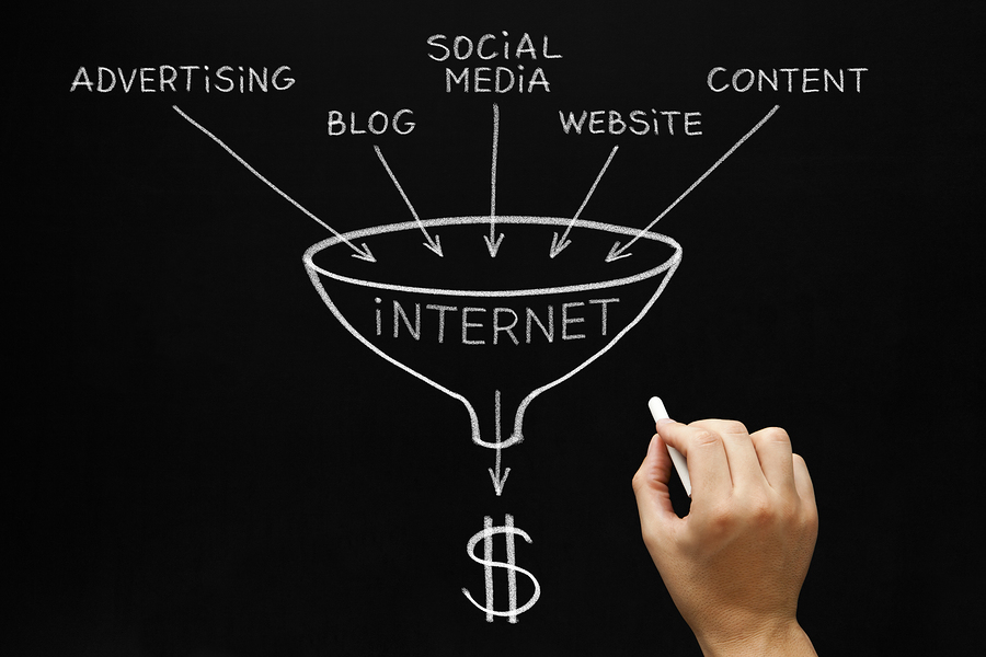 Internet Marketing Concept Blackboard